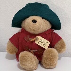 Vintage Paddington Bear 16" Macy's Exclusive Christmas Plush Stuffed Eden Toys